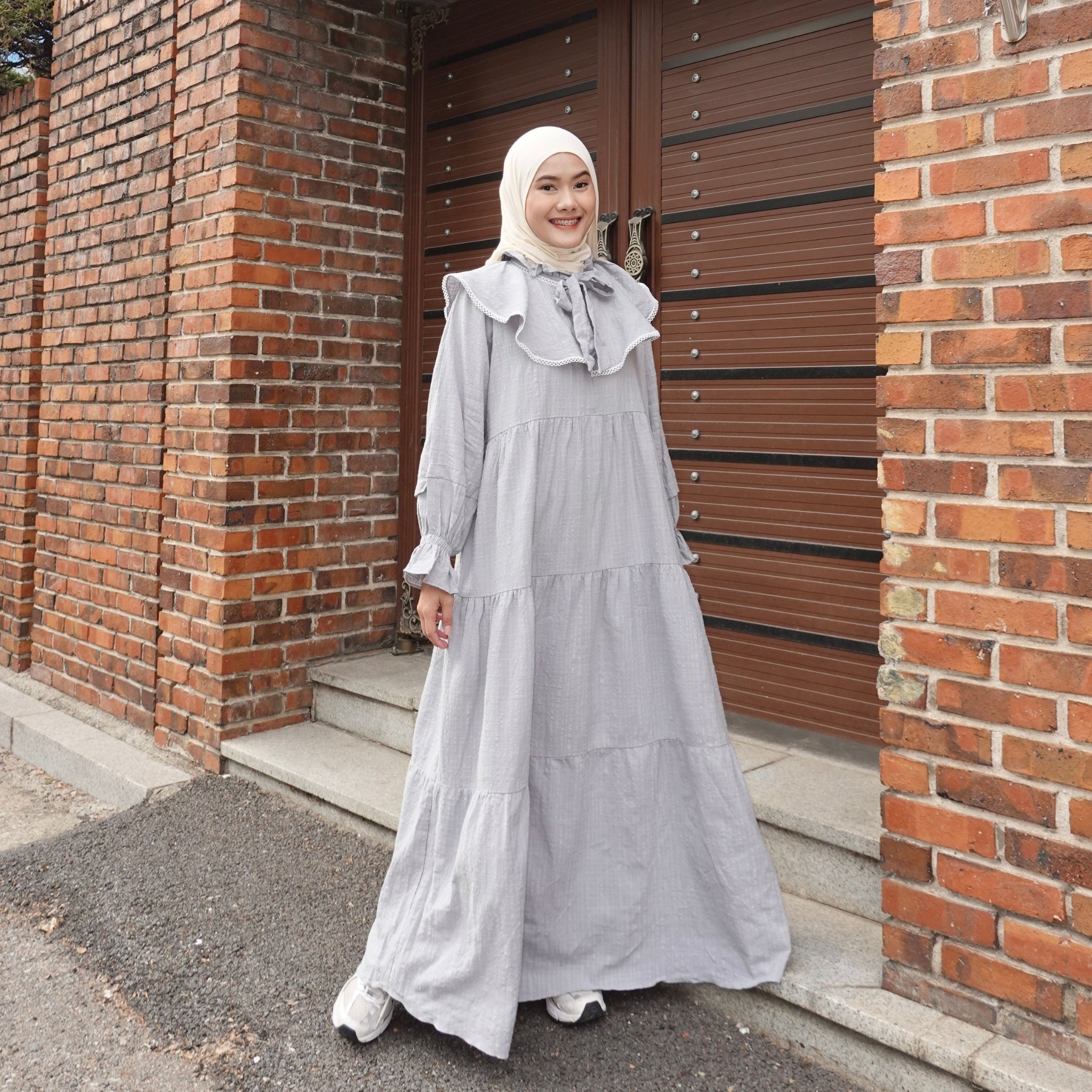 Image of Eclemix Dress Calunia | Gamis Wanita Polos Mewah